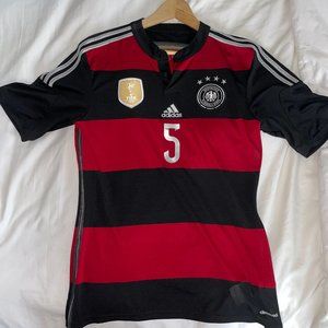 2014 Adidas Germany World Cup Mats Hummels Away Jersey - Mens Medium